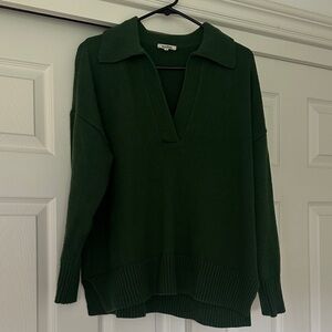 Darling Deep Green V-Neck Sweater